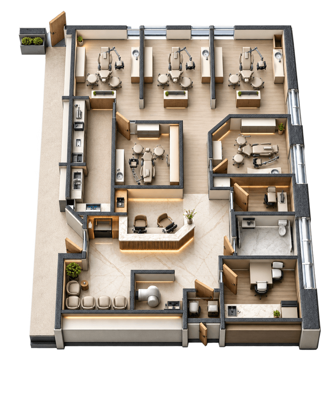 Refined Signature 3D floor plan concept